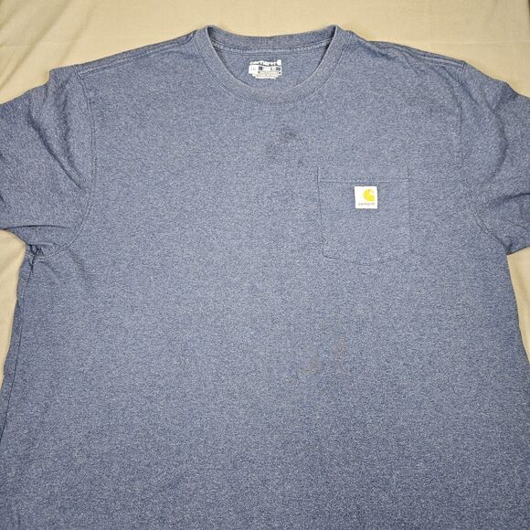 Carhartt Short Sleeve Crew Neck T Shirt Men’s Size 2XL Loose Fit Pocket XXL - Picture 1 of 6